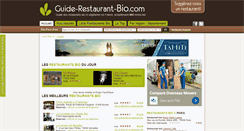Desktop Screenshot of guide-restaurant-bio.com